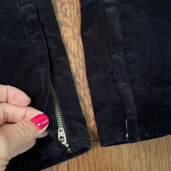 Rag & Bone 28 *VELVET* Stretch Capri Zipper Ankle Capri Jeans - Picture 5 of 12